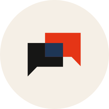Illustration, building with tunnel, red, blue, black, yellow